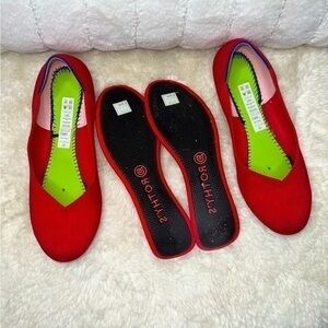 Rothy’s Original Style The Flat color Bright Red size 9 1/2